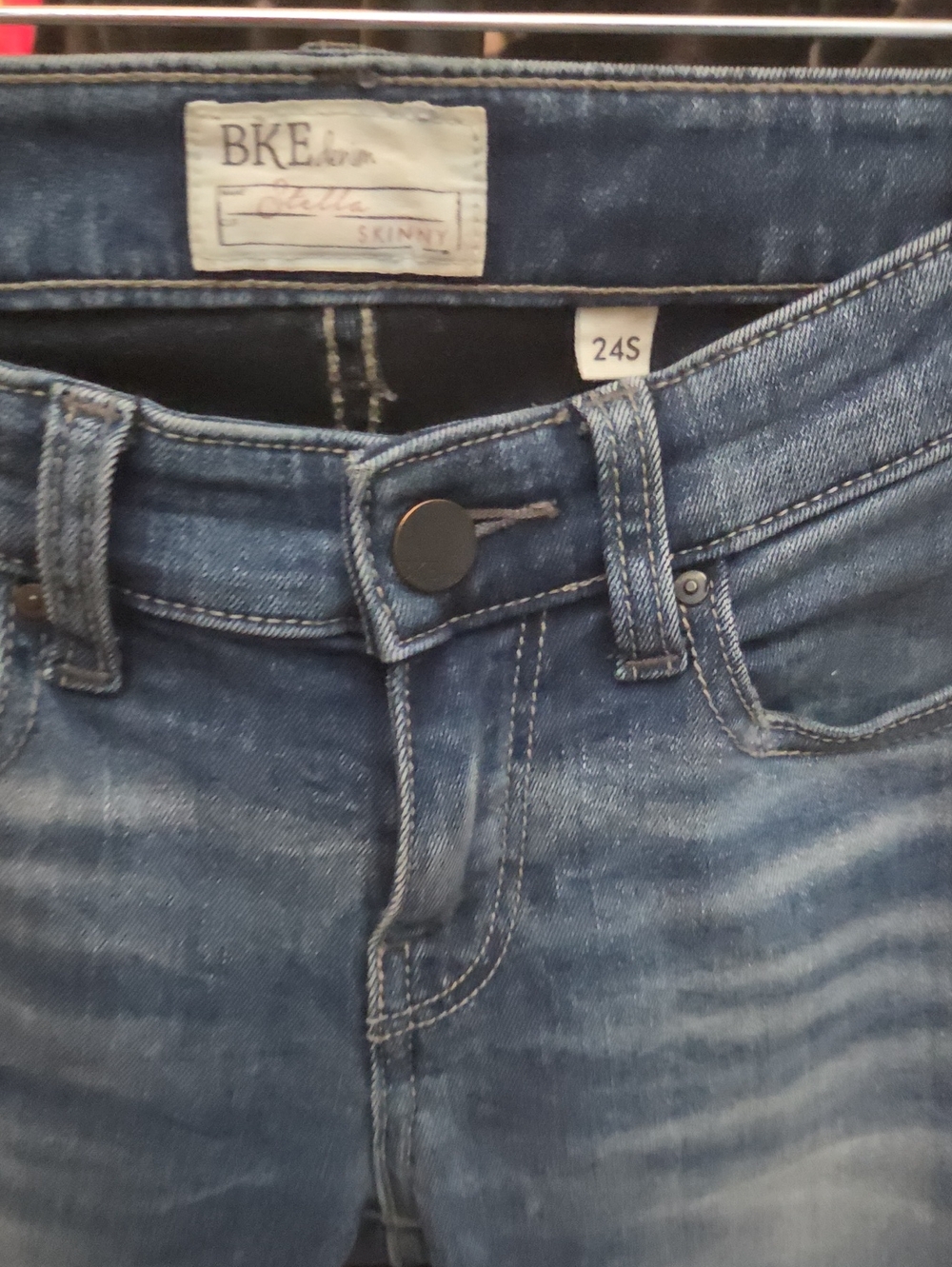 BKE Women's Blue Skinny Jeans
